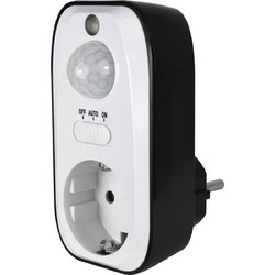 Ecosavers Pir Sensor Switch Αυτόματη Πρίζα με Φωτοκύτταρο & Αισθητήρα Φωτός με Διακόπτη 3 λεπτών