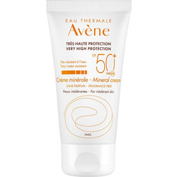 Avene Creme Minerale Αντηλιακή Κρέμα Προσώπου SPF50+ 50ml
