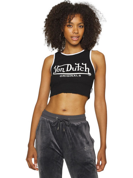 VON DUTCH W ASHLEY TOP - VD6231007-BLACK BLACK