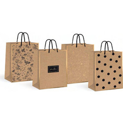 Τσάντα Δώρου Χάρτινη Ιnterdruk 304155 Kraft Gold Jumbo 33X46X10cm