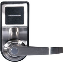 Κλειδαριά υψηλής ποιότητας Temic RFID FOX FL-D6606ST TEMIC SILVER σε ασημί με μαύρο χρώμα - FRC-FL-D6606ST