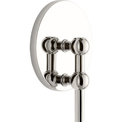 Επιτοίχιο Κηροπήγιο Chrome H:14.5 cm O:11cm