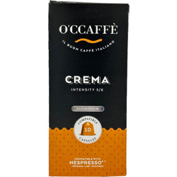 O'Ccaffe Κάψουλες Espresso Crema Συμβατές με Μηχανή Nespresso 10τμχ