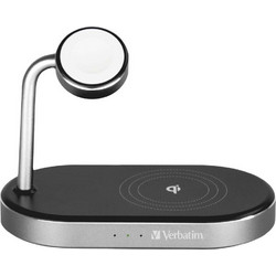 Verbatim WCS-02 3in1 Ασύρματος Φορτιστής Qi Pad Black