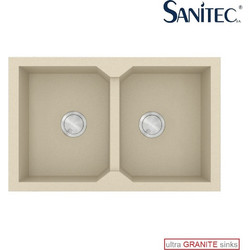 Sanitec Ultra Granite 818 Υποκαθήμενος Νεροχύτης Γρανίτη Αντιστρεφόμενος Ματ Ocra 86x50cm
