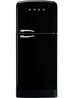 Smeg FAB50RBL5 Retro Δίπορτο Ψυγείο 524lt Full No Frost Υ191xΠ79.6xΒ80.5cm Μαύρο