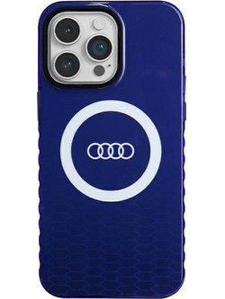 Audi IML Big Logo MagSafe case for iPhone 14 Pro Max - blue