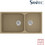 Sanitec Classic 307 Επικαθήμενος Νεροχύτης Γρανίτη Αντιστρεφόμενος Ματ Metallic Cream 92x51cm