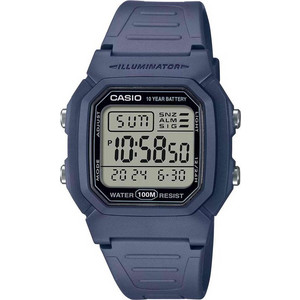 Casio Illuminator Ψηφιακό Ανδρικό Ρολόι Χρονογράφος με Μπλε Καουτσούκ Λουράκι W-800H-2AVES Casio Illuminator Ψηφιακό Ανδρικό Ρολόι Χρονογράφος με Μπλε Καουτσούκ Λουράκι W-800H-2AVES