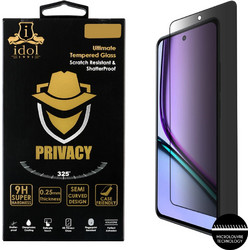 IDOL 1991 PRIVACY ANTISPY TEMPERED GLASS REALME C67 4G 6.72in 9H 0.25mm SEMI CURVED FULL GLUE BLACK