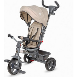 Smart Baby Coccolle Primo Τρίκυκλο Ποδήλατο Αναδιπλούμενο με Σκίαστρο & Χειρολαβή για 12+ Μηνών Lunar Rock