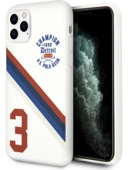 U.S. Polo Assn. Detroit 3 Stripes Collection Θήκη Προστασίας White (iPhone 11 Pro Max)