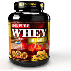 Fit & Shape Pure Whey ISO Gold Vanilla Ice Cream Πρωτεΐνη Ορού Γάλακτος Γράμμωσης 2.27kg