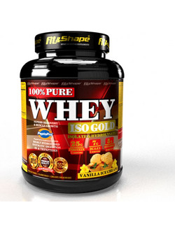 Fit & Shape Pure Whey ISO Gold Vanilla Ice Cream Πρωτεΐνη Ορού Γάλακτος Γράμμωσης 2.27kg