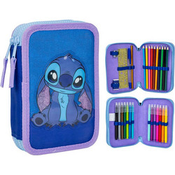 Safta Disney Stitch Κασετίνα Μπλε 822321030