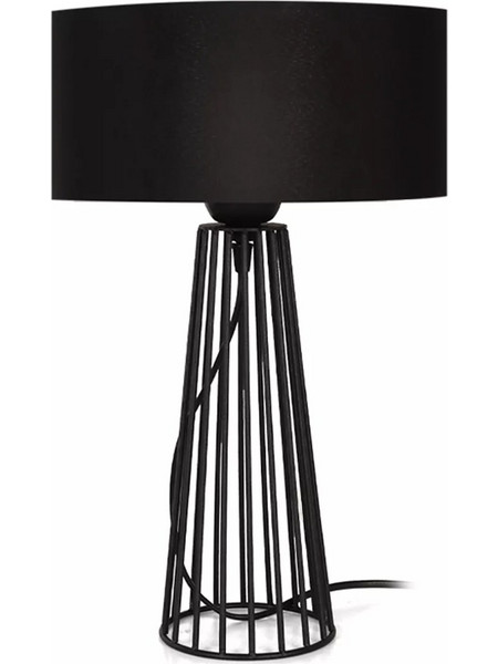 Megapap GP030-0088,1 Πορτατίφ Ε27 Μαύρο Φ25xΥ45cm