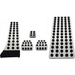 Πεντάλ Αλουμινίου Κουμπωτά Και Footrest Για Mercedes-Benz W204 07-14 / W211 02-09 / GLK 08-15 Μη Αυτόματο Σετ 5 Τεμάχια KPMB02 MERCEDES BENZ CΑRΝΕR
