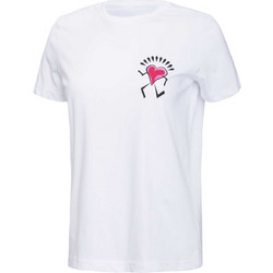 BRILLE Κοντομάνικη Μπλούζα W HEART ICON WHITE γυναίκες