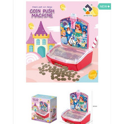 Coin push Machine σε ροζ και μπλε χρώμα