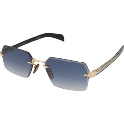 David Beckham DB7109/S RHL08 Ανδρικά Γυαλιά Ηλίου Τετράγωνα Μεταλλικά Χρυσά με Μπλε Degradee Φακό
