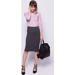 Gant 4203700 Υφασμάτινη Μίντι Φούστα Anthracite