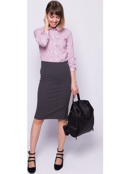 Gant 4203700 Υφασμάτινη Μίντι Φούστα Anthracite