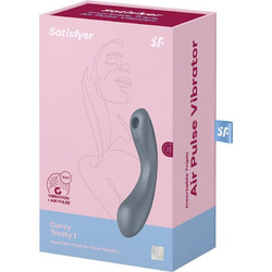 Satisfyer Curve Trinity 1 Air Pulse Gris Κλειτοριδικός Δονητής Κόκκινος