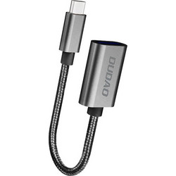 Dudao adapter cable OTG USB 2.0 to USB Type C gray (L15T)
