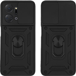 Sonique Ring Armor CamPro Θήκη (Honor X7a) Μαύρο