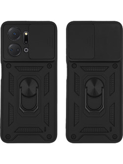Sonique Ring Armor CamPro Θήκη (Honor X7a) Μαύρο