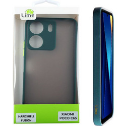 Lime Successories Lime Θηκη Xiaomi Poco C65 6.74'' Hardshell Fusion Full Camera Protection Green With Yellow KEYS