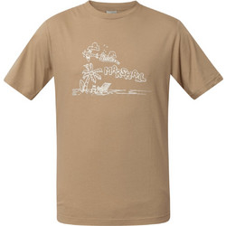 Franklin & Marshall SUMMER LOGO T-SHIRT Μπεζ