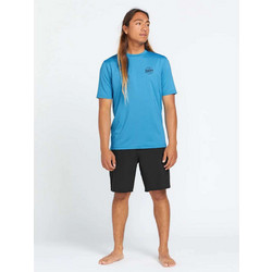 Volcom Men΄s STONE STAMP Recycled Polyester SHORT SLEEVE SHIRT - TIDAL BLUE - Loose fit
