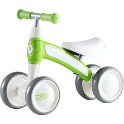 QPlay Cutey Περπατούρα Ride On Αυτοκινητάκι 12m+ Πράσινη