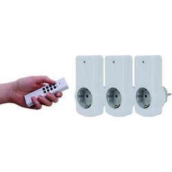 REV wireless Socket Set white 3+1