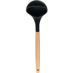 ΚΟΥΤΑΛΑ ΒΑΘΙΑ BAMBOO ESSENTIALS ΣΙΛΙΚΟΝΗΣ ΜΑΥΡΗ 31,5x7,7x6,7cm ESTIA 01-14612