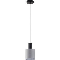 Home Lighting Κρεμαστό Φωτιστικό Οροφής Μονόφωτο E27 Μαύρο SE21-BL-4-SH2 77-8512