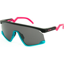 Oakley OO9280 05 Γυαλιά Ηλίου Μάσκα Κοκάλινα Μαύρα με Μαύρο Καθρέπτη Φακό