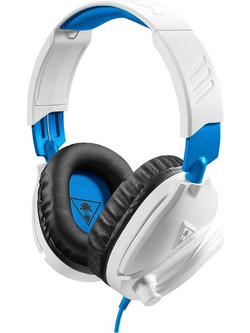 Turtle Beach Recon 70P for PS4 Gaming Headset Over Ear White Blue