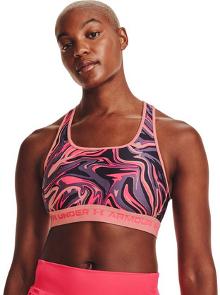 Under Armour Mid Crossback Sports Αθλητικό Μπουστάκι με Μέτρια Στήριξη & Αφαιρούμενη Ενίσχυση Πολύχρωμο 1361042-603