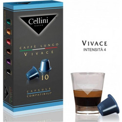 Cellini Κάψουλες Espresso Vivace Συμβατές με Μηχανή Nespresso 10τμχ