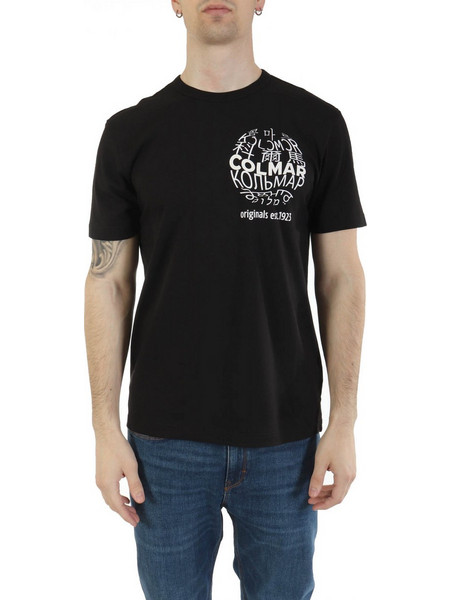 COLMAR T-SHIRT FRIDA LOGO ΜΑΥΡΟ