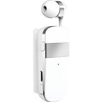 EGOBOO Clip&Go Ακουστικό Bluetooth In Ear Πέτου White