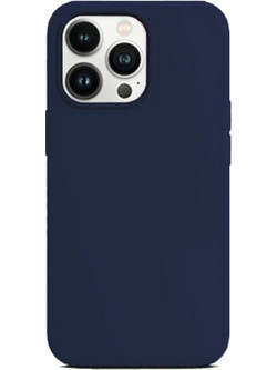 Θήκη Rubber Ενισχυμένης Σιλικόνης για iPhone 13 Pro Σκούρο Μπλε