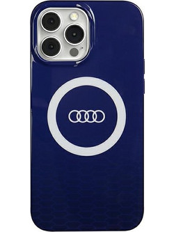 Audi IML Big Logo MagSafe case for iPhone 13 Pro Max - blue