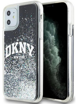 DKNY Liquid Glitter Big Logo Case Black (iPhone 11 / Xr)