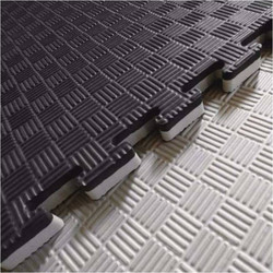 Προστατευτικό Puzzle Δαπέδου EVA 100x100x2.5cm Viking Μαύρο/ Γκρι 104012