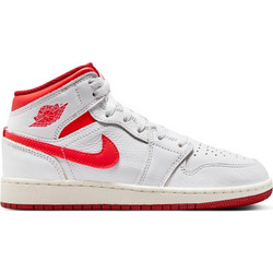 Jordan Air 1 Παιδικά Sneakers Μποτάκια Λευκά Κόκκινα FJ3464-160