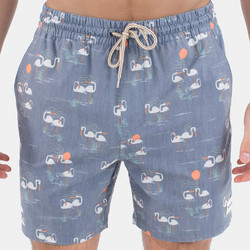 Hurley Phantom Ανδρικό Μαγιό Σορτς με Σχέδιο Γκρι MBS0011880-H4053
