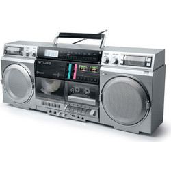 Muse M-380GBS Φορητό Ράδιο CD Player με Bluetooth / USB / Κασετόφωνο Ασημί